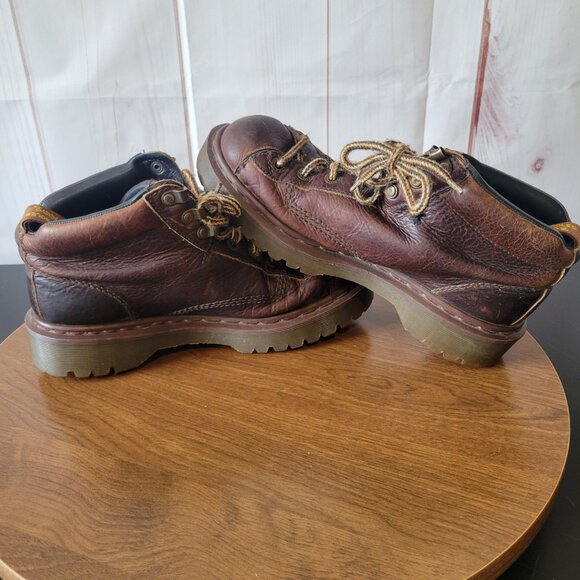 Vintage Y2k Dr. Martens 8287 Brown Leather Boots, Men’s 7, Air Wair, Y2K Chunky - Picture 12 of 12